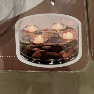 Floating Glass Tealight Candle Holders (7 Total)- Indoor or Outdoor Use